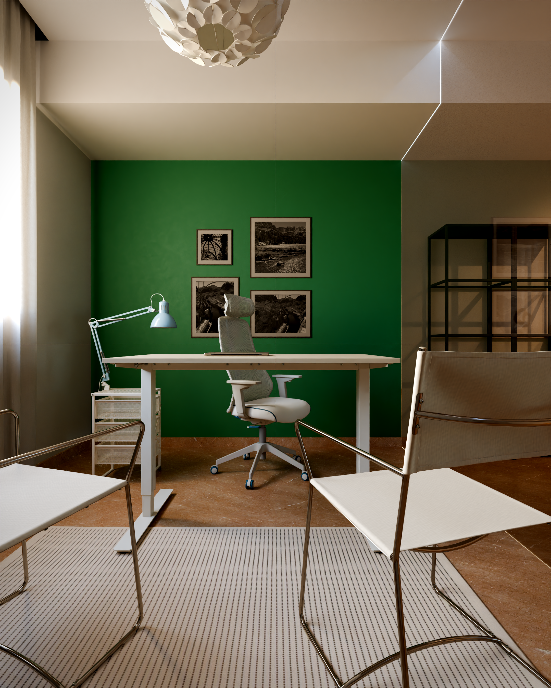 Rembrand Office Interior rendering 3